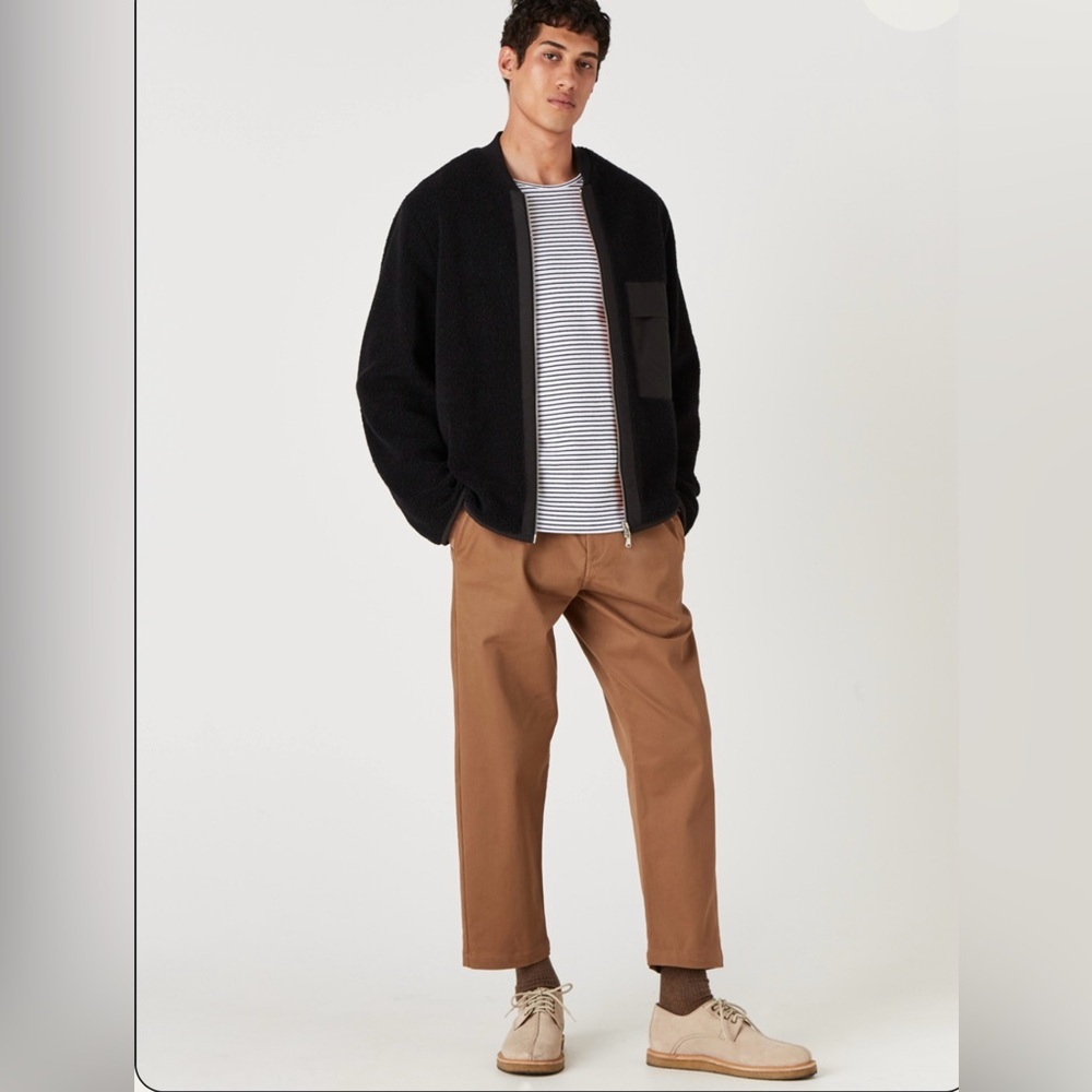 Wax London Men’s FJallen Black Bomber Jacket